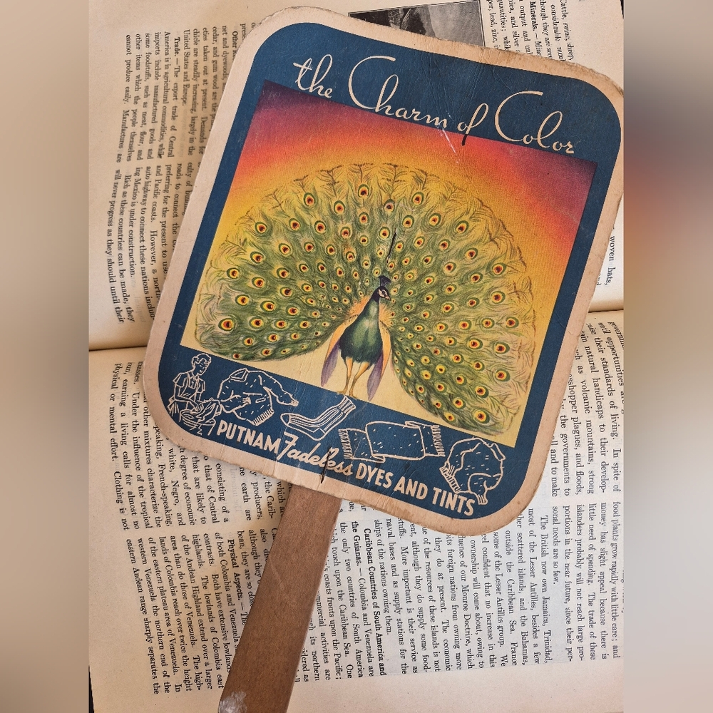 1950s Advertising Hand Fan